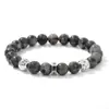 Pulsera de Piedra Natural Lapislázuli con Cuentas Simple y Versátil Joyería para la Mano Nueva Pulsera con Cuentas Separadoras de Aleación de Acero Inoxidable Amazon