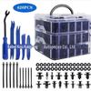Nova fivela encaixotada de três camadas 620 PCs 16 tipos de fivela de plástico de parafuso de expansão do kit de reparo de pára-choques de carro
