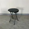 Banqueta Dobrável de Plástico Banqueta Alta Banqueta Portátil para Exterior Cadeira Banqueta para Banheiro Doméstico Cadeira Economizadora de Espaço Mesa de Jantar Banqueta Redonda Banco Pequeno