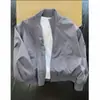 Chamarra de vuelo de alta costura transfronteriza para hombre, primavera/otoño, con hombro estructurado, cuello alto y un diseño elegante y corto de chaqueta de béisbol, adecuada como cortavientos o prenda de abrigo