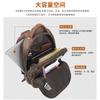 Mochila Retro de Cuero Crazy Horse para Hombre Europea y Americana Transfronteriza Retro Mochila de Viaje para Computadora de Gran Capacidad de Cuero Genuino