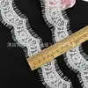 Largura 4-5CM Renda de Cílios Renda de Cílios Preto Branco Renda de Algodão Acessórios para Vestuário em estoque
