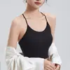 Nuevo producto: Camiseta Deportiva Blanca para Mujer con Sujetador Incorporado y Almohadillas en el Pecho, con un Hermoso Diseño en la Espalda, Adecuada para Usar como Prenda Exterior, Corte Ajustado y Favorecedor