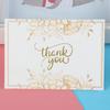Nuevo producto tarjeta bronceada tarjeta de felicitación tarjeta de cumpleaños tarjeta de bendición tarjeta de agradecimiento patrón fijo tarjeta flor Mori Lodge Han Feng