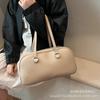 Bolso Nuevo Estilo Baguette para Hombro Piel Suave Bolso de Hombro Versátil Diseño de Nicho para Mujer Texturizado Gran Capacidad Bolso de Mano para Viajes Diarios para Mujer