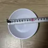Bandeja Balança Prato Balança de Remédios Prato Redondo Branco de Plástico Suporte de Prato Balança Utensílios Especiais de Laboratório