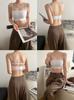 B1 Bordado Original Antideslizante Antideslizante Sin Tirantes Pull-up Moldeador Ropa Interior para Mujer Sujetador Strapless de Relleno