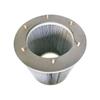 Cartucho de filtro purificador de aire en stock, cartucho de filtro de polvo químico resistente a altas temperaturas, retardante de llama de múltiples especificaciones, cartucho de filtro de película antiestática.