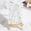 Internet Red Panda Flor Nail Art Adesivo Relevo Decoração Estereoscópica Zoo Desenho Animado Letras Inglesas Linha Doce