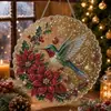 Arte de Perlas y Diamantes Navideño Transfronterizo Kit de Materiales para Pintura de Perlas y Diamantes Navideños DIY F