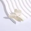 Pinza para el pelo simple de cruz de amor mediana de 4 cm, pinza de tiburón media, pinza para el pelo lateral rota para pelo trenzado, accesorios para el pelo transfronterizos de cruz