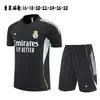 2526 Uniforme de Entrenamiento de Manga Corta del Real Madrid Uniforme de Fútbol de Manga Corta Infantil del Real Madrid Transpirable Set de Uniforme de Entrenamiento de Manga Corta del Real Madrid