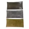Fabricante Personalizado Color Puro Portátil Cuero Cubierta Protectora para Gafas Bolsa para Gafas y Cosméticos Estudiante Bolsa para Gafas y Cosméticos Mayoreo
