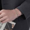 Pulsera de anillo Mobius de plata de moda para hombres y mujeres, joyería al por mayor, DIY, como regalo para amigos, novias
