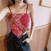 Camisole Assimétrica Flor de Caju Roupa Externa Feminina Costas Bonitas Estilo Coreano Base com Top Acolchoado Lingerie Feminina