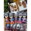 Adornos con Muñecas de Tela, Muñecas Miao, Nuevos Recuerdos, Muñecas Étnicas de Doble Pierna Especiales Hechas a Mano para Viajes