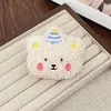 Adorno de oso bordado de lana de cordero con capucha, adecuado para ropa, sombreros, zapatos, calcetines, broches y accesorios