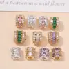 Set de Preservación del Color para Bolsas de Oro de 18K Accesorios de Cuentas de Zirconia de Color Cubo de Cuentas Espaciadoras Taladro de Cuentas Accesorios para Pulseras de Cuentas