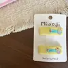 Novo Presilha de Cabelo Geométrica Colorida de Urso com Frutas para Crianças, Presilha Lateral, Presilha para Franja