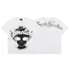 2026S Transfronterizo Em Marca de Moda Americana Ángel Retro Logo de Pedrería Hip-Hop Holgada Manga Corta Estampado Completo Camiseta de Pareja