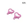 Plástico color corazón de amor hebilla de langosta moldeo por inyección juguete hebilla de conexión accesorios de colgante de joyería diy en stock al por mayor