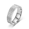 Moda Europea y Americana 2023 Nuevo Anillo Romboidal de Corrosión Anillo de Pareja Exclusivo Transfronterizo Fabricante Gran Cantidad Trato Preferencial