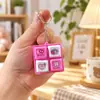 Llavero Creativo Dibujo Animado Gadget Genial Botón Único Cuatro Cuadrículas Alivio del Estrés Lindo Electrónico Peces de Madera Capibara Colgante