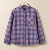 Camisa de Cuadros para Mujer de Primavera y Verano Camisa de Manga Larga para Mujer Recién Llegada Cuadros para Madre de Mediana Edad Combinable a la Moda Camisa Holgada