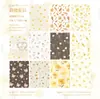Papel de Material Temático de Azúcar Transfronterizo, Serie Komachi Hanazono, Pegatinas de Material Decorativo para Diario Floral Suave, 20 Hojas en 6 Diseños para Elegir