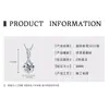 Collar de Moissanita de 3 Quilates Color D Forma de Gota de Agua, Cadena para Clavícula de Diseño Geométrico de Plata de Ley S925 de Lujo Ligero, Venta al por Mayor Transfronteriza Europea y Americana