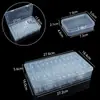 Caja rectangular de plástico pp de fábrica, caja de almacenamiento transparente para piezas, caja de almacenamiento cuadrada para empaque de productos pequeños