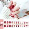 Unhas Usáveis Pré-Fabricadas no Atacado, Unhas Usáveis Simples de Banda Completa com um Toque de Luxo, Coleção de Adesivos para Unhas Clareadores