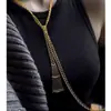 Italia 2025 Popular Plata S925 Rombo Encaje Brillo Perla Encaje Bufanda Collar Cadena de Suéter Nicho Versátil