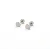 Brincos de Aço Inoxidável em Forma de Estrela de Cinco Pontas com Raio, Brincos de Osso da Orelha em Forma de Coração, Joias Simples para Piercing, Brincos de Aço Inoxidável