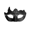 Nueva máscara facial de medio rostro de Amazon con patrón de escamas de pez poligonal de PVC de cuero sintético, accesorio misterioso de cobertura facial de cosplay para Halloween