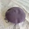 Boina de Lã Colorida Chapéu de Pintor para Mulheres Adultas Outono e Inverno Estilo Coreano Mori Girl Chapéu Boina Retrô