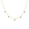 Colar de Malachite Loftily Transfronteiriço Mais Vendido Corrente Simples para Clavícula Feminina Nova Corrente de Aço Titânio Não Desbota Joias