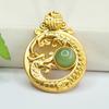 Colgante de Jade Natural Hetian Aiyu Collar de Jaspe Encanto Año del Dragón Fábrica de Joyería Venta al por Mayor Dropshipping S4022602