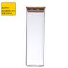 Contenedores de Almacenamiento de Vidrio Hechos de Vidrio Transparente de Alto Borosilicato con un Sello de Tarro de Vidrio para Té, Almacenamiento de Madera de Bambú, Recipientes Diarios de Cocina, Cuidadosamente Seleccionados