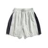 Ru-Meng Verano Marca de Moda Japonesa Costura Lateral Pantalones Cortos Casuales para Hombre y Mujer Rectos Holgados Versátiles Pantalones Deportivos