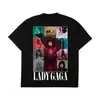 Camiseta Lady Gaga 2025 Camiseta para Mujer Camiseta de Marca Retro Lady Gaga de Manga Corta Unisex Verano