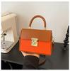 Bolso Transfronterizo para Mujer 2025 Nuevo Moda Europea y Americana Portátil Bolso Cuadrado Pequeño Texturizado Combinable Bolso Cruzado Vintage Bolso de Hombro
