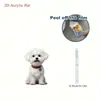 Chaveiro de Acrílico Bichon Frisé Branco Fofo 2D, Adequado para Decoração de Bolsa e Chave de Carro, Ideal