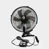 Ventilador de 6 aspas todo metal todo incluido negro puro 12v/24v potente y silencioso