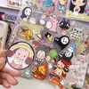 Anime Japonés El Viaje de Chihiro Totoro Pegatinas Decorativas en Relieve Infantiles DIY para Teléfono Tablet Planner Tarjetas