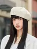 Boina de Color Maillard para Mujer, Sombrero Octogonal Estilo Retro, Gorra de Boina Moda Coreana, Sombrero de Artista Pintor para Mujer