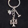 Aleación de Plata Antigua Personalizada Estilo Personalizado Bolsa Metal Llavero Joyería Hombres y Mujeres Simple Aleación Llavero