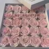 Flor de jabón de cabeza de rosa eterna de 7 capas, materiales para ramo de San Valentín DIY