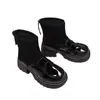 Botas Martin para Mujer 2026 Estilo Nuevo Otoño/Invierno Estilo Nuevo Plataforma Adelgazante Suela Gruesa Venta Caliente Elásticas Pequeña Altura Forradas de Terciopelo Botines Cortos