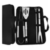 Conjunto de Ferramentas para Churrasco Atacado de Fábrica Aço Inoxidável Multifuncional Combinação Externa Camping Churrasco Acessórios para Churrasco Conjunto